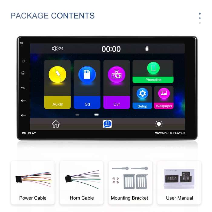 9 Inch Disassembly Screen MP5 Player Android Wireless CarPlay Reversing Image Integrated Machine(Sta