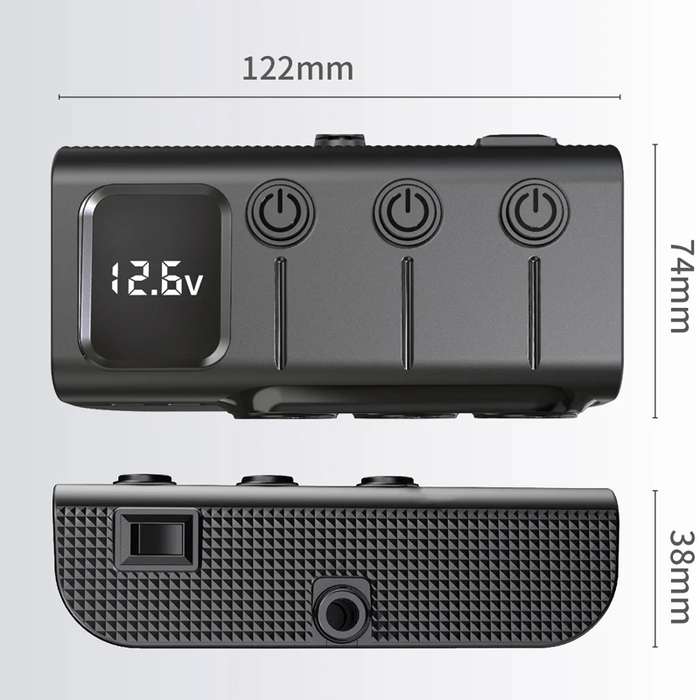 120W Digital Display Cigarette Lighter Car Fast Charging Charger(Black)