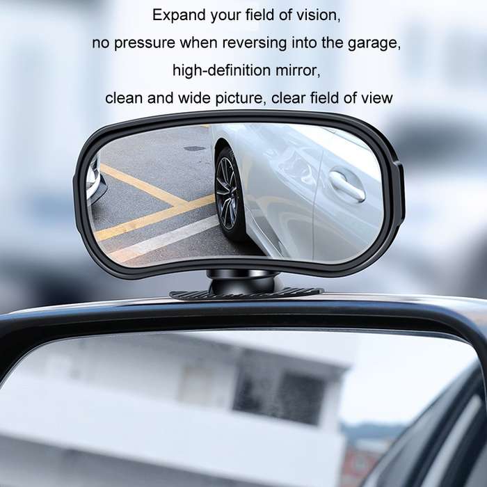 Car Rearview Mirror Assisted Reversing Blind Spot Wide-angle Mirror, Color: Red