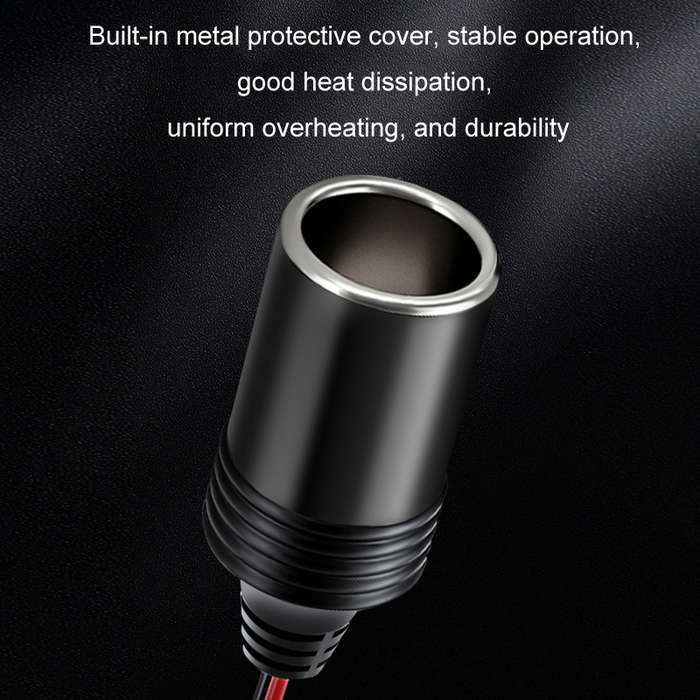 4m 12/24V Car Battery To Cigarette Lighter Female Base Power Supply Cable