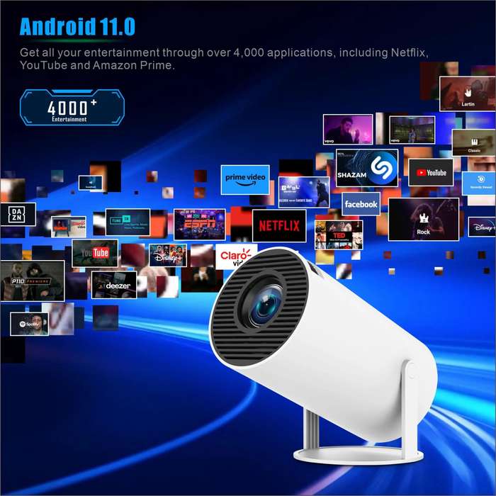 HY300 PRO Smart Projector Android 11.0 System 120 Lumen Portable Projector(EU Plug)