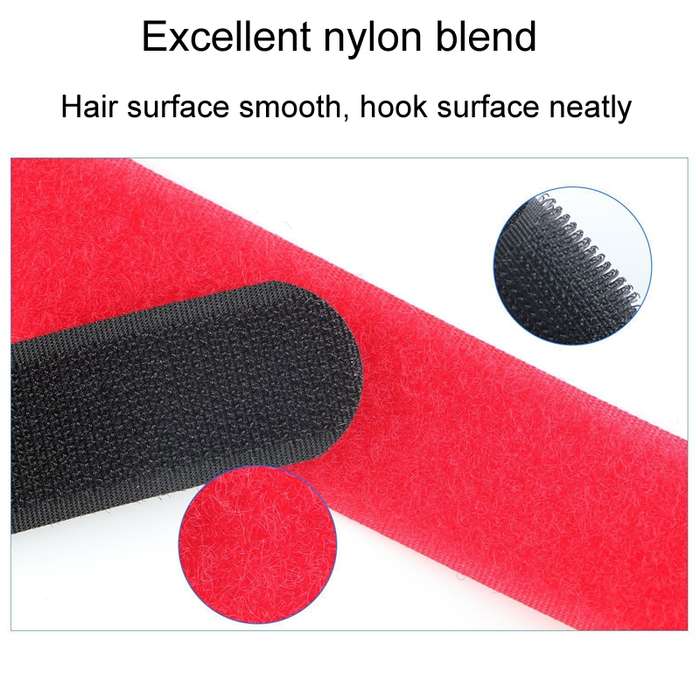 10pcs Nylon Cable Storage Snap Tape Reverse Buckle Type Fixed Packing Strap, Model: Red 20 x 200mm