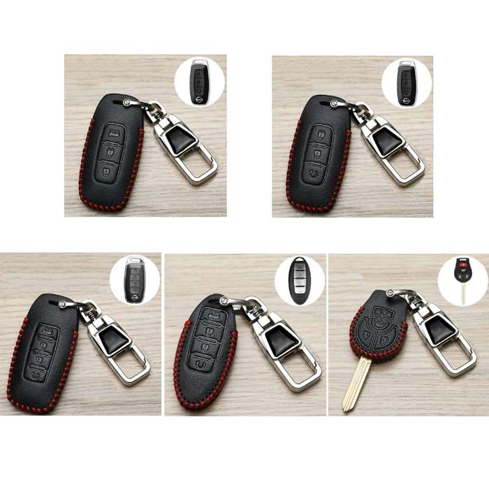 For Nissan Car Key Cover Keychain Anti-lost Number Plate, Style: X