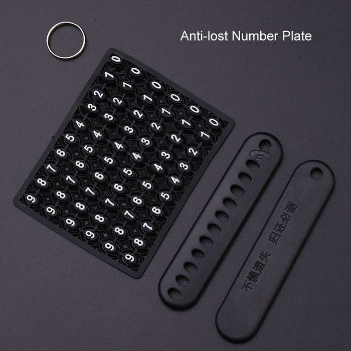 For Mazda Car Key Mover Multifunctional Keychain Anti-lost Number Plate(D)