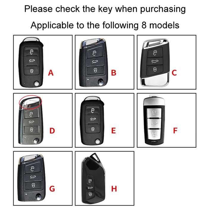 For Volkswagen Key Cover Multifunctional Keychain Anti-lost Number Plate, Style: E