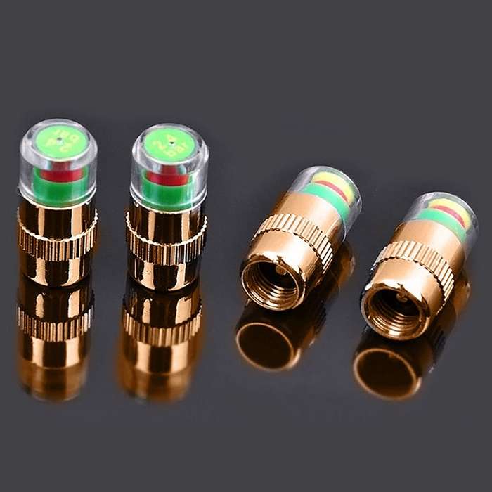 2.4BAR Vehicle Tire Pressure Monitoring Warning Cap, : Anti-theft with Wrench