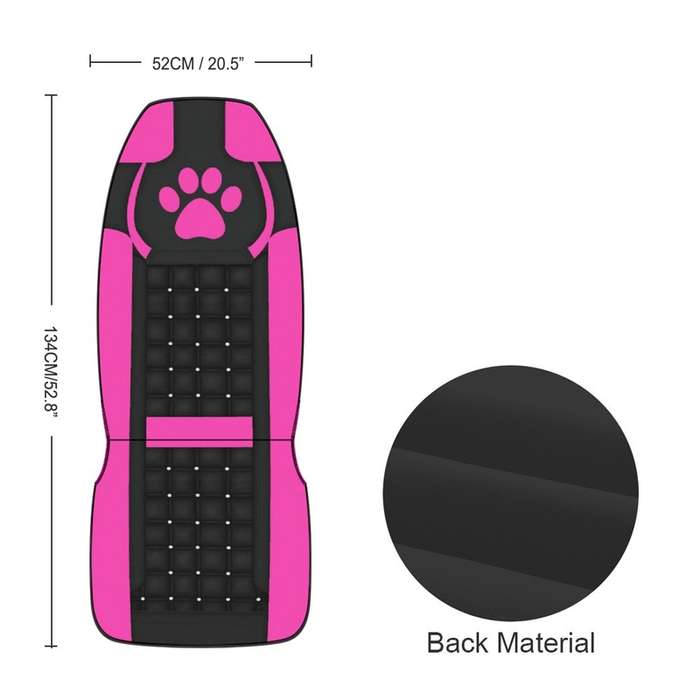 Car Universal Printed Seat Protector Automobile Decoration Supplies, Style: Pink Footprints