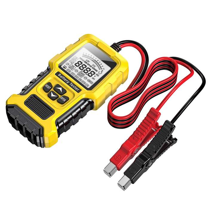 FOXSUR 12V/24V Automotive Lead-acid Battery Internal Resistance Rapid Analyzer(Yellow)