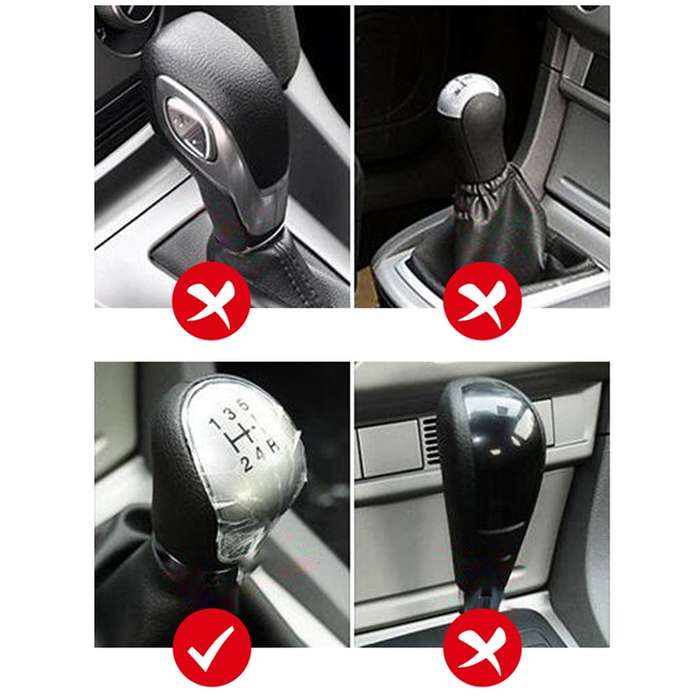 Automotive Silicone Manual Automatic Shift Lever Protective Cover, Size: Handbrake Red