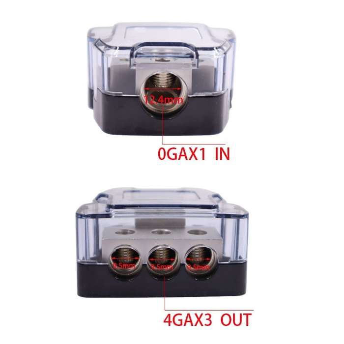 1 To 3 Car Audio Amplifier Modification Fuse Ground Box Hub