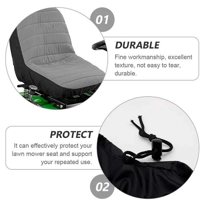 11 Inch Heavy-Duty Agricultural Vehicle Lawn Mower Seat Dust Cover