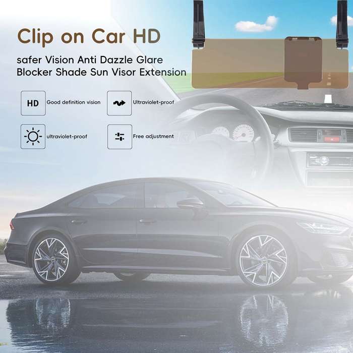 29.5x9.5cm Car Anti-Glare Sun Visor