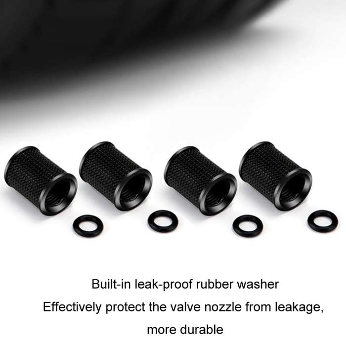 4pcs /Set Zinc Alloy Car Tire Modified Valve Cap(Silver)