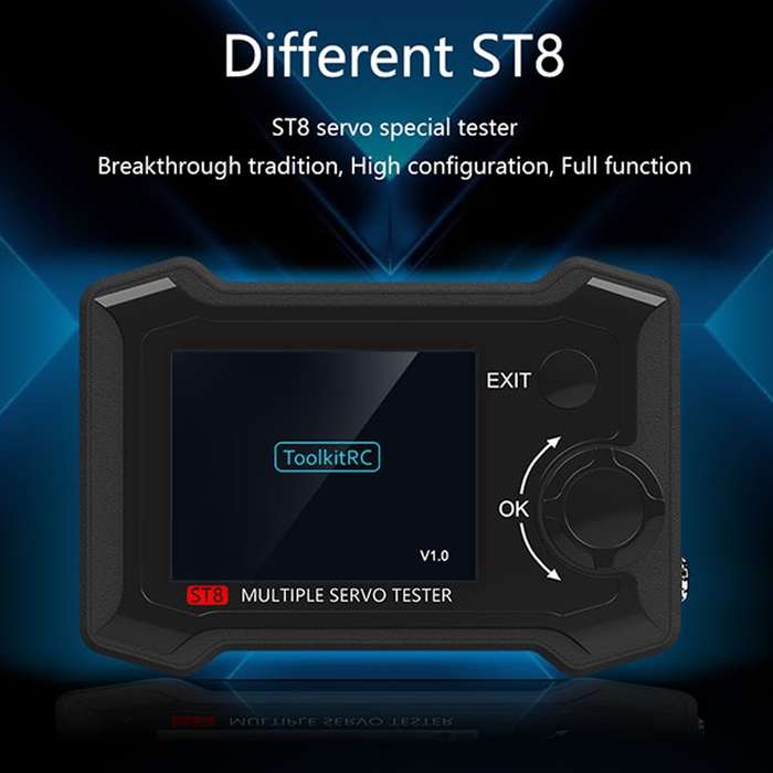 ToolkitRC ST8 Multi-Channel Servo Tester Signal Test Current Collector(Black)