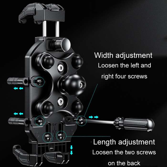 Kewig Motorcycle Octopus Holder Anti-Theft Motorcycle Cell Phone Mounts, Model: M26-C4
