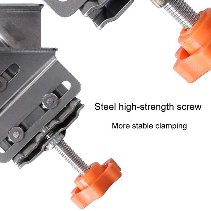 RUITOOL Woodworking Quick Splicing Positioner Stainless Steel Right Angle Fixing Clip, Model: C