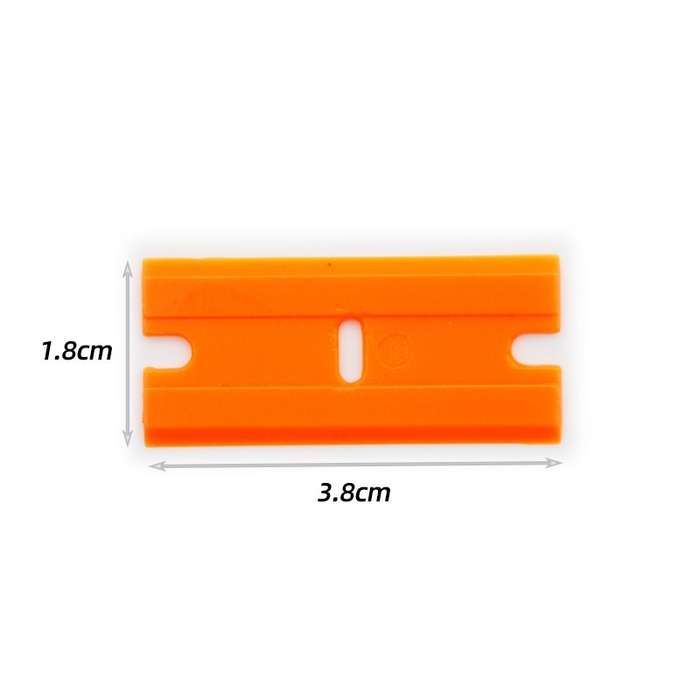 100pcs /Box Scraper Replace UV Glue Plastic Double-sided Scraper Blade