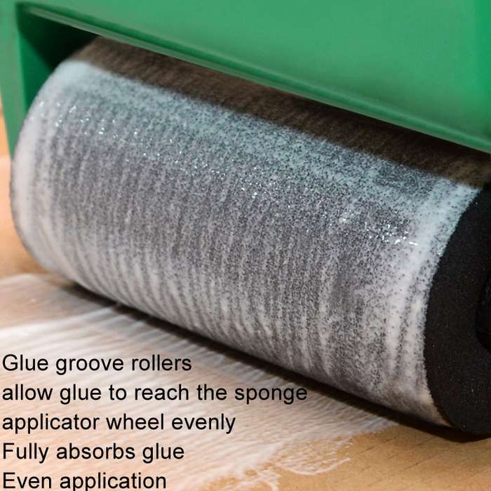 MYTEC Manual Glue Applicator Roller Type Gluer Small Manual Gluing Machine, Style: 3 inch Non-adjust
