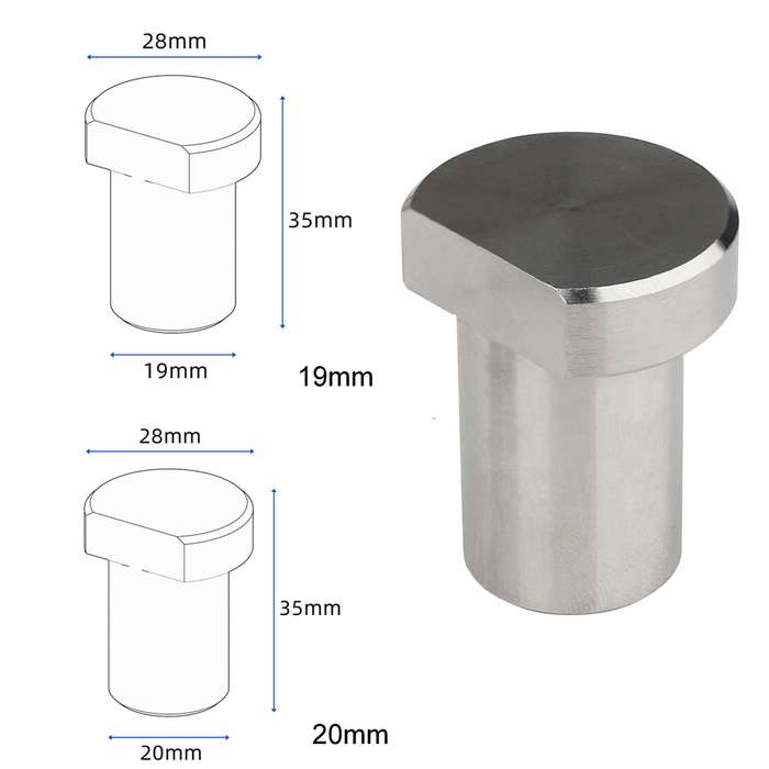 Dowel Table Clamp Quick Release Woodworking Table Limit Blocks, Style: 19mm Silver Aluminum Alloy