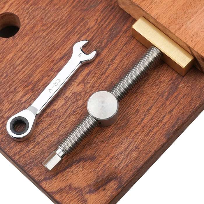 Woodworking Adjustable Desktop Vise Dowel Fast Fixed Clip Clamp Ratchet, Style: 19mm Silver