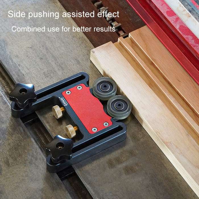 Ganwei MG0-000-0111 Table Saws Pressing Feeder Roller Guides Feather Loc Board Safety Pushing Auxili