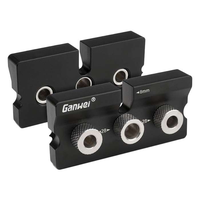 Ganwei MG0-001-0020 3 In 1 Punch Locator Woodworking Positioning Fixture Drilling Wood Doweling Jig
