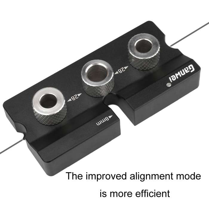 Ganwei MG0-001-0020 3 In 1 Punch Locator Woodworking Positioning Fixture Drilling Wood Doweling Jig
