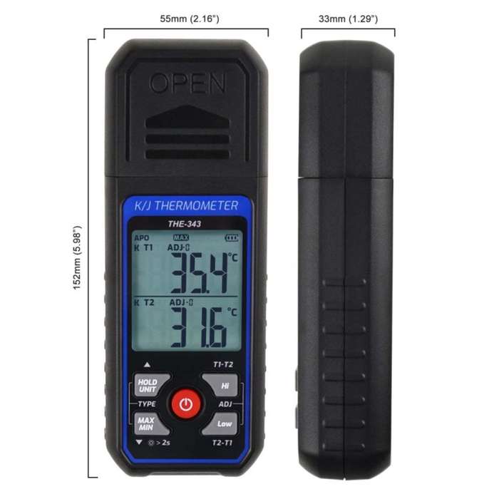 K-type Industrial High-precision Contact Probe Electronic Temperature Gauge(THE-343)