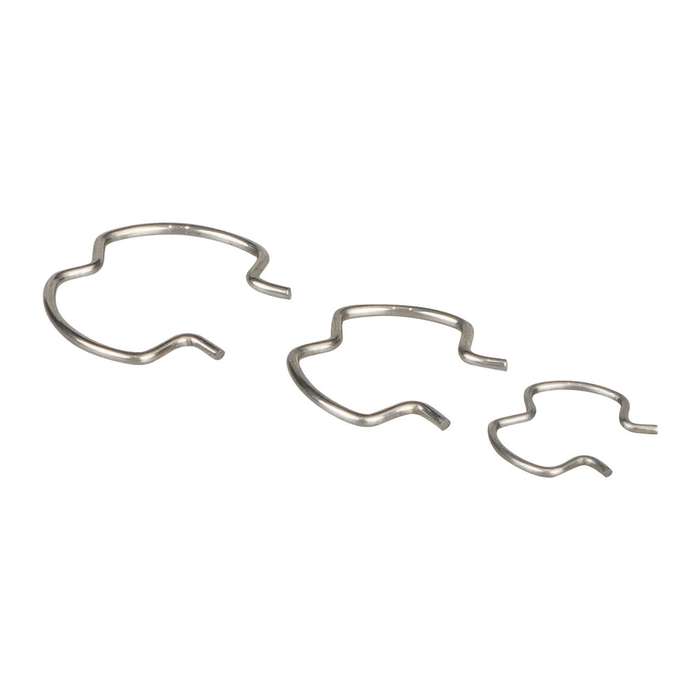 18pcs /Set Quick Connector Clip Transmission Cooler Wire Clip(Silver)