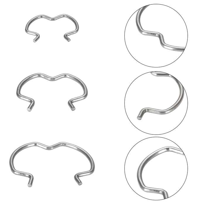 18pcs /Set Quick Connector Clip Transmission Cooler Wire Clip(Silver)