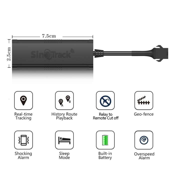 SinoTrack GPS Vehicle-Mounted Motorcycle Car Positioning Tracker, Model: 2G-ST-901M