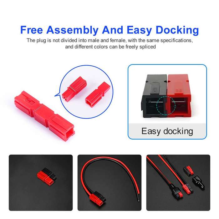 30A Battery Quick Connector Modular Quick Disconnect(10pairs /Pack)