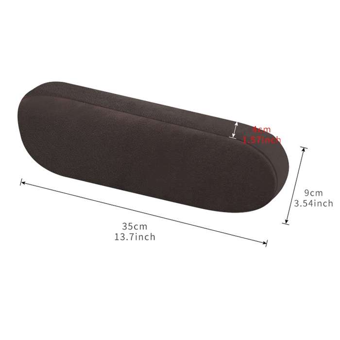 Car Front Seat Universal Armrest Cover(Brown)