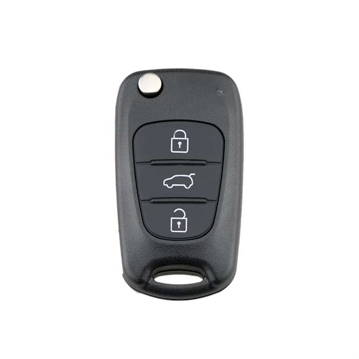 For Hyundai / Kia 3-Button Folding Car Key Shell(Horn Key)