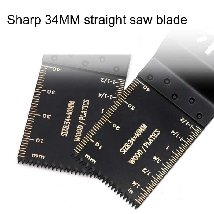 2pcs Trimmers High Carbon Steel Straight Saw Blade For Multi Tool, Style: 45mm Fine Teeth