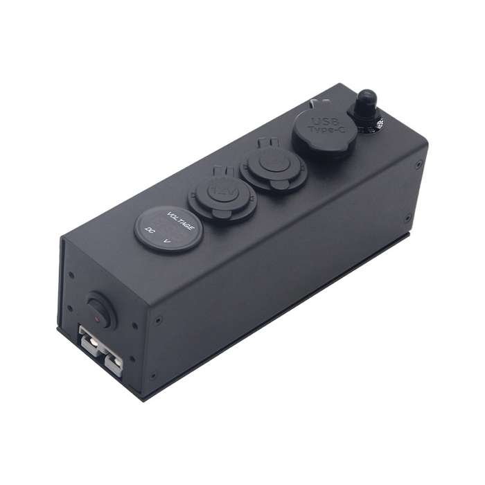USB Voltmeter Cigarette Lighter Socket With Switch Power Box For Car And Ship, Model: AOS3515-1