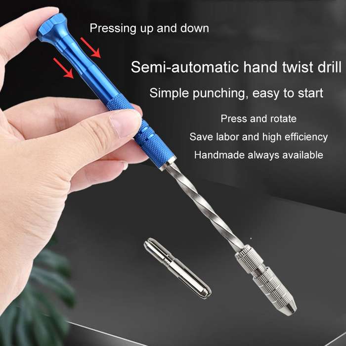Mini Hand Drill Tool Semi-automatic Hole Drill Punching Machine For Arts And Crafts Jade Hole Punchi
