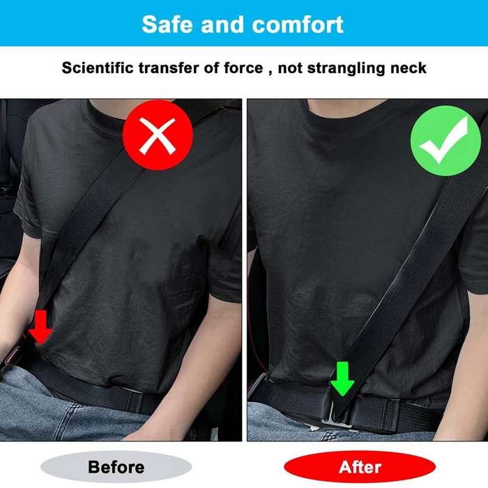 Child Car Seat Belt Adjustment Buckle Fixed Limiter(Silver)