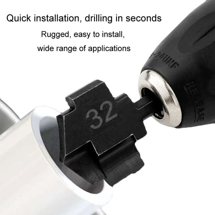 32mm Hexagonal PPR Lifting Flat Drill Bit Step Drill Bit Repairing Internal Filament Leak Repairing