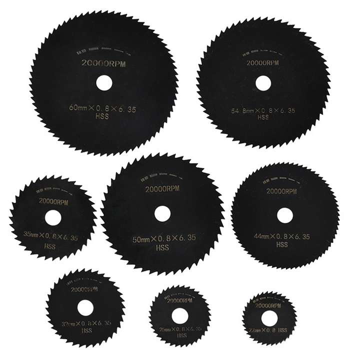 10pcs /Set High-Speed Steel Cutting Blade Multi-Size Cutting Wood PVC Electric Grinder Saw Blade Too