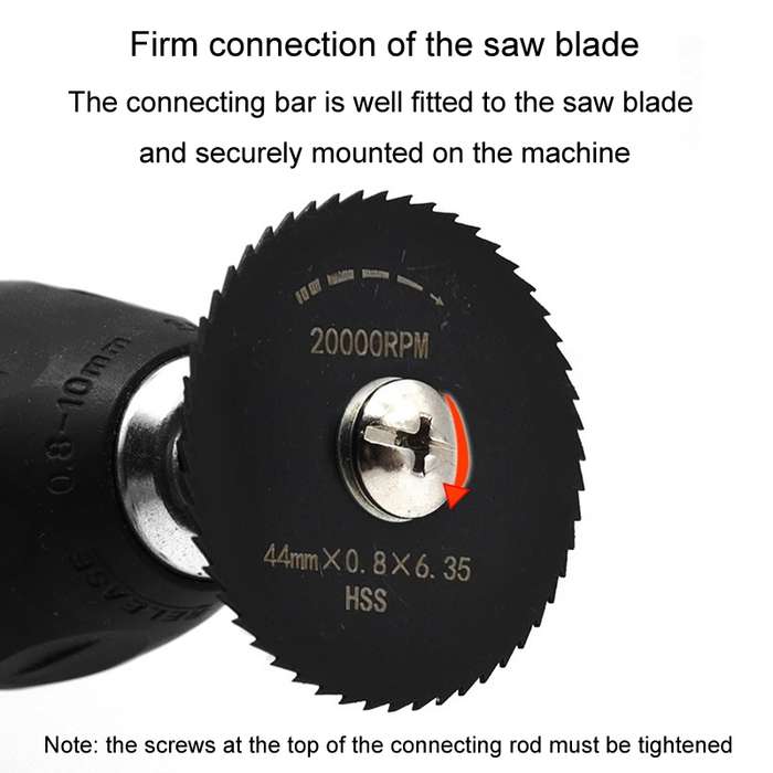 10pcs /Set High-Speed Steel Cutting Blade Multi-Size Cutting Wood PVC Electric Grinder Saw Blade Too