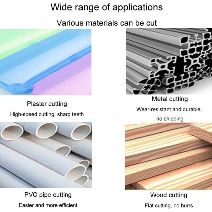10pcs /Set High-Speed Steel Cutting Blade Multi-Size Cutting Wood PVC Electric Grinder Saw Blade Too