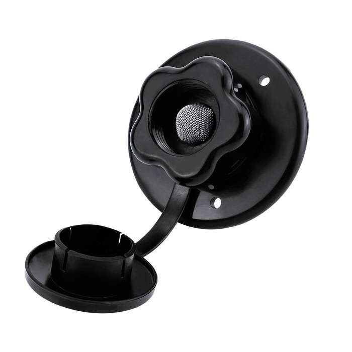 RV Ship Flange Threaded Leak-proof Water Inlet Connector Check Valve, Specifications: Black 3