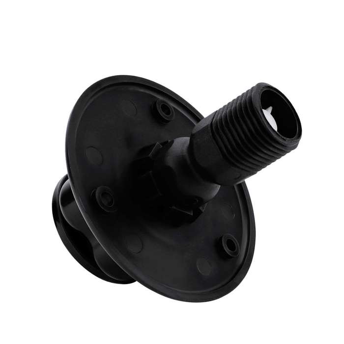 RV Ship Flange Threaded Leak-proof Water Inlet Connector Check Valve, Specifications: Black 3