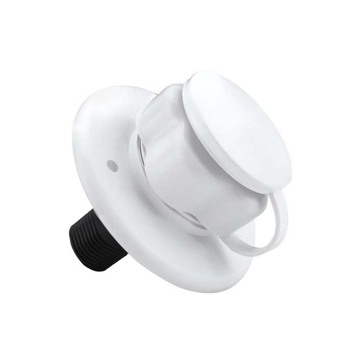 RV Ship Flange Threaded Leak-proof Water Inlet Connector Check Valve, Specifications: White 3