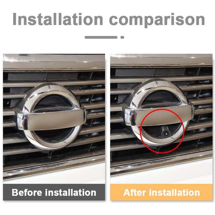 For Nissan / Volvo Universal Car Logo Front View Camera
