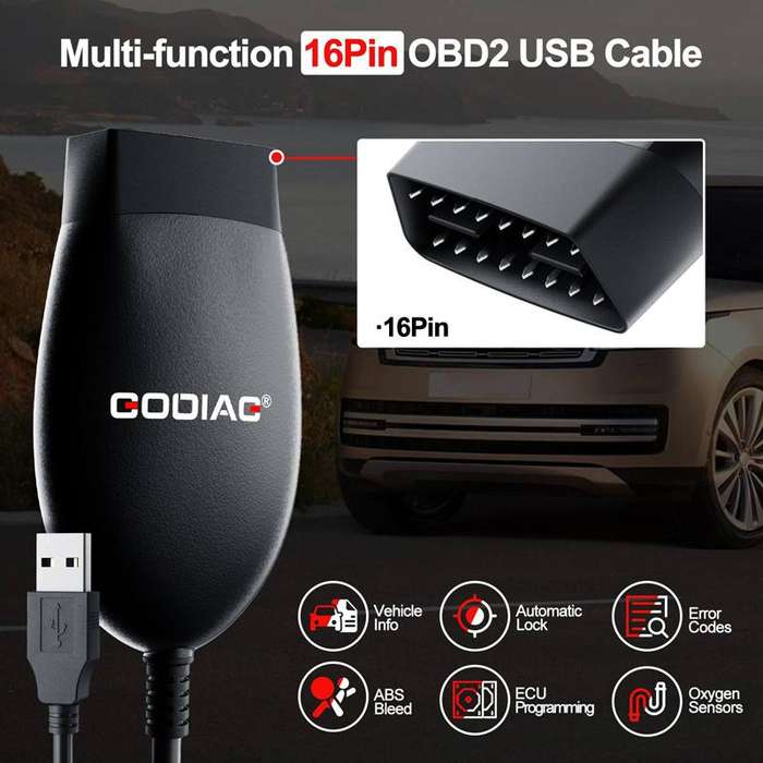 GODIAG GD101 J2534 Passthru Diagnostic Cable For Ford / Mazda / Honda / Toyota