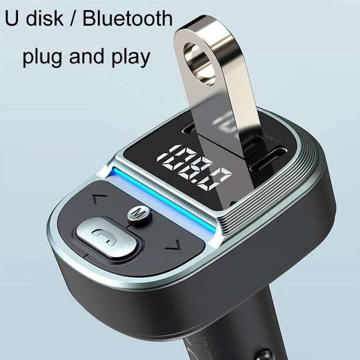GZ07 Car Voltage Digital Display Fast Charger Vehicle MP3 Bluetooth Player