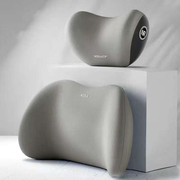 Car Mmemory Foam Support Driving Cushion, Color: Gray Headrest