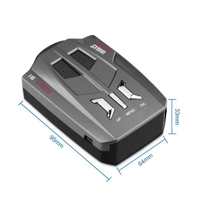 Car Mobile Radar Speed Detector Car Electronic Dog, Support English / Russian
